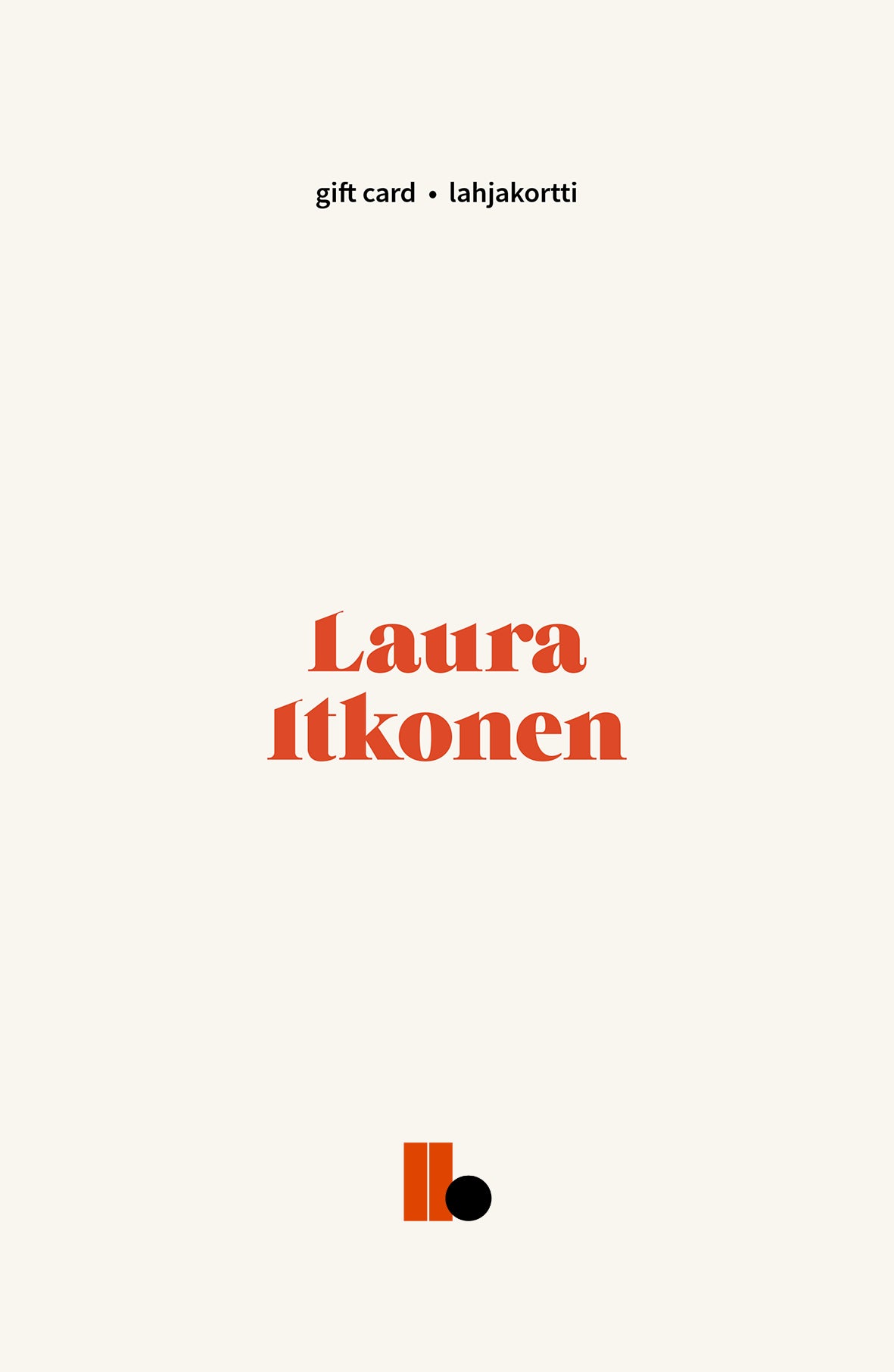 Gift Card - Shop Laura Itkonen